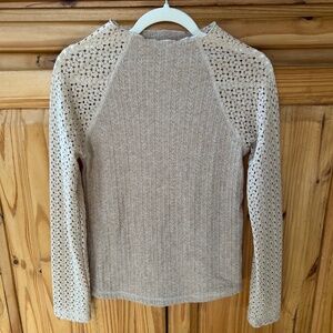 Miss Me Lace Sleeve Sweater